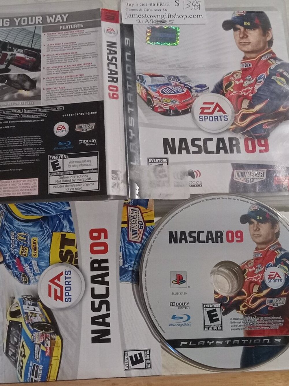 NASCAR 09 Racing Complete PS3 Tested Playstation 3 Video Games